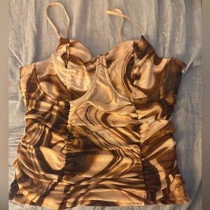 Elegant Swirl Camisole Top